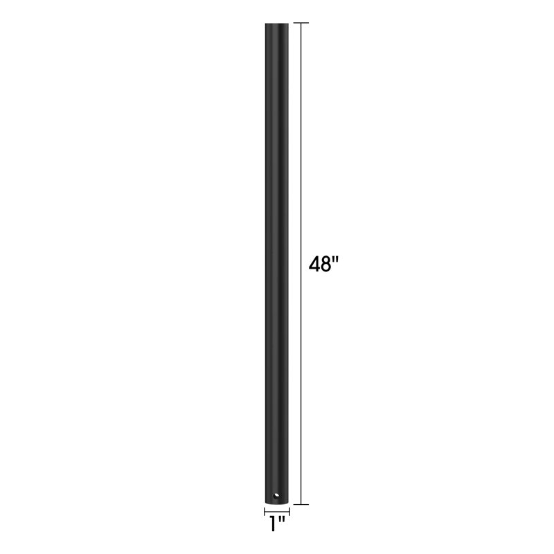 Ventilateur de plafond sans fil 18 "/ 24" / 36 "/ 48", Noir, H 48 po x l 1 po x P 1 po