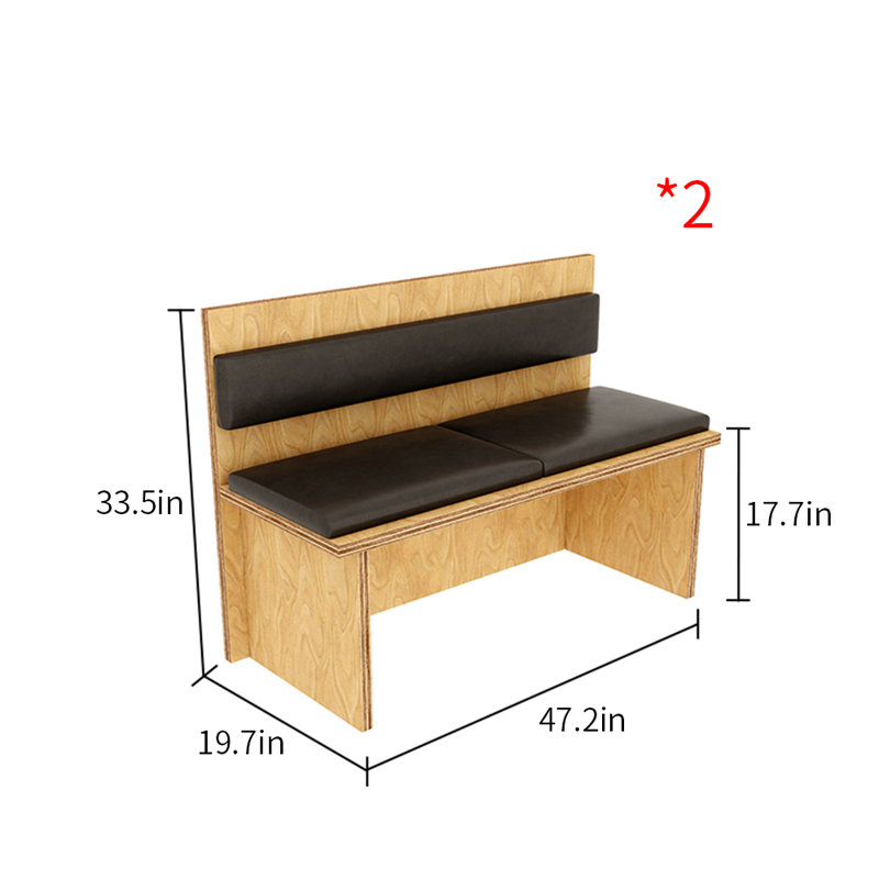 Banc rembourré en similicuir