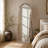 Arched Solid Wood Full Length Mirror-202688362