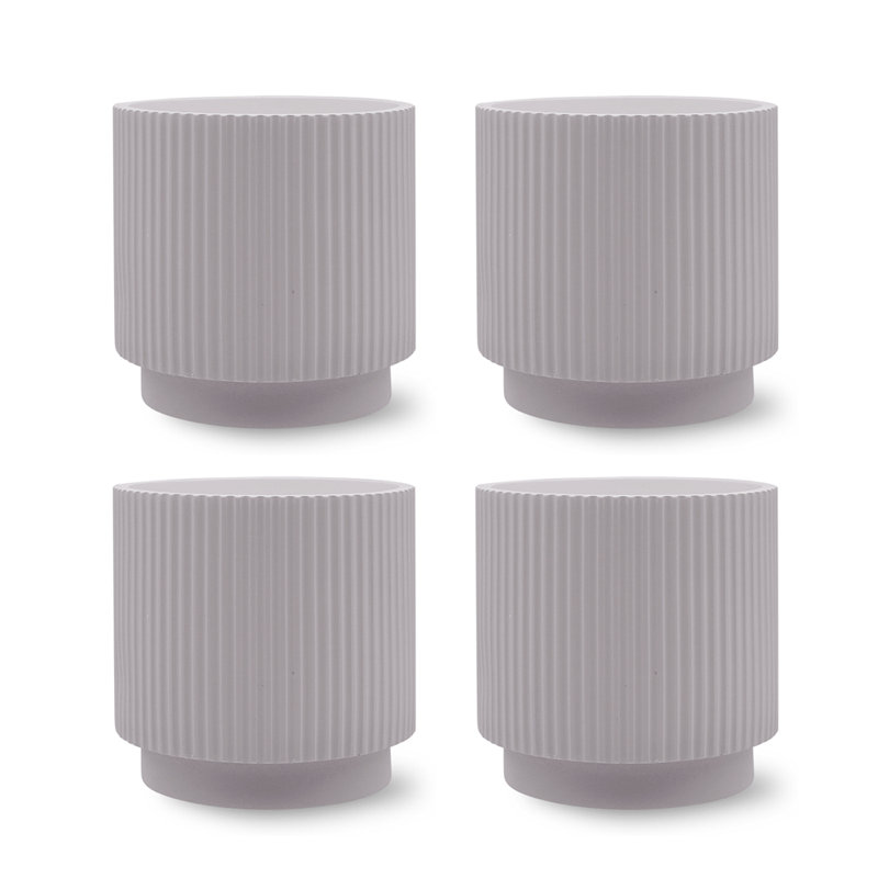 Jaylun Polyresin Table Vase, Gray