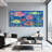 Animals Colorful Fish Underwater Coral Scene Set of 3 Canvas Wall Art Prints-687163540