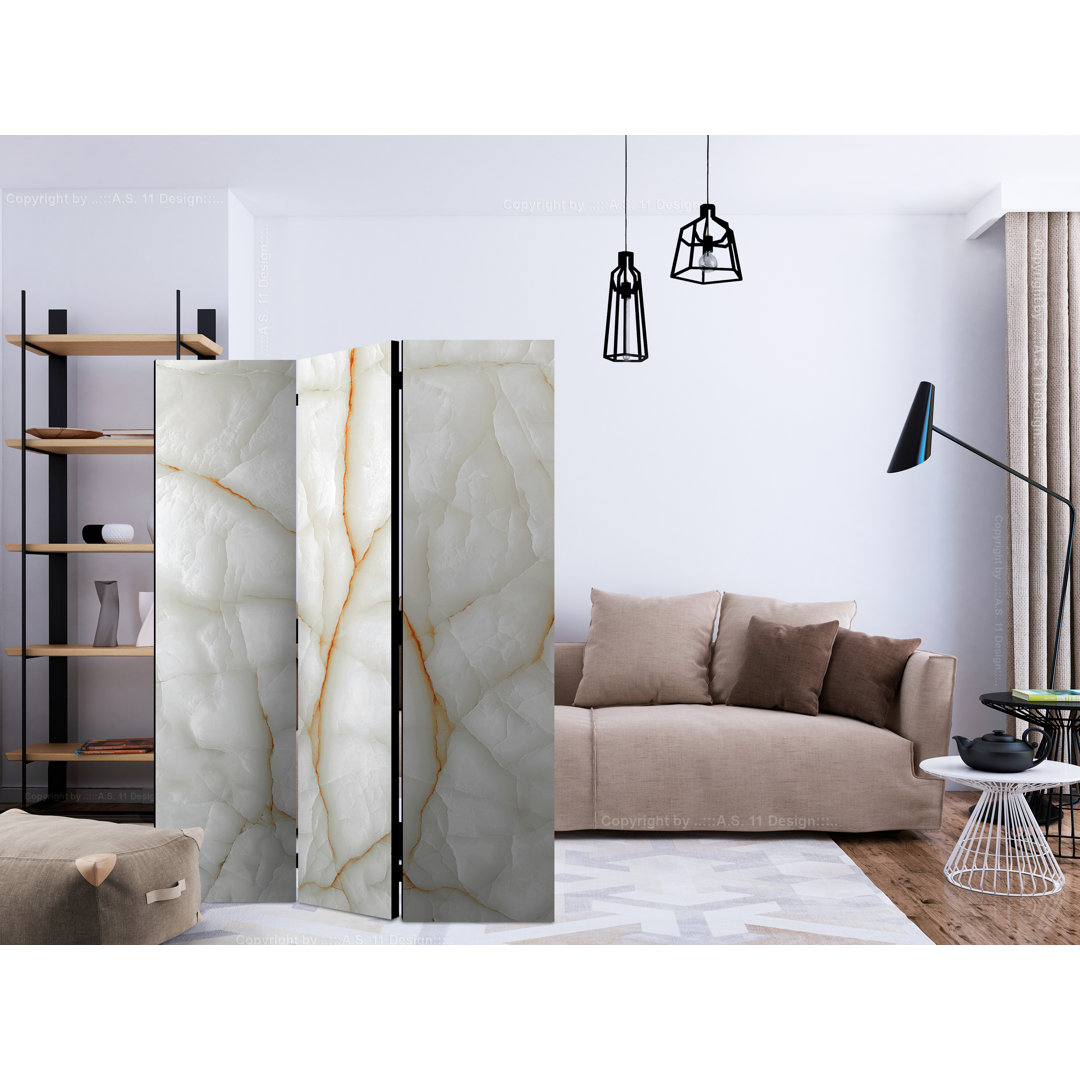 Paravent White Marble mit 3 Paneelen