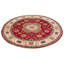 Tapis unique rouge de 8 pi 1 po x 8 pi 1 po Thynes