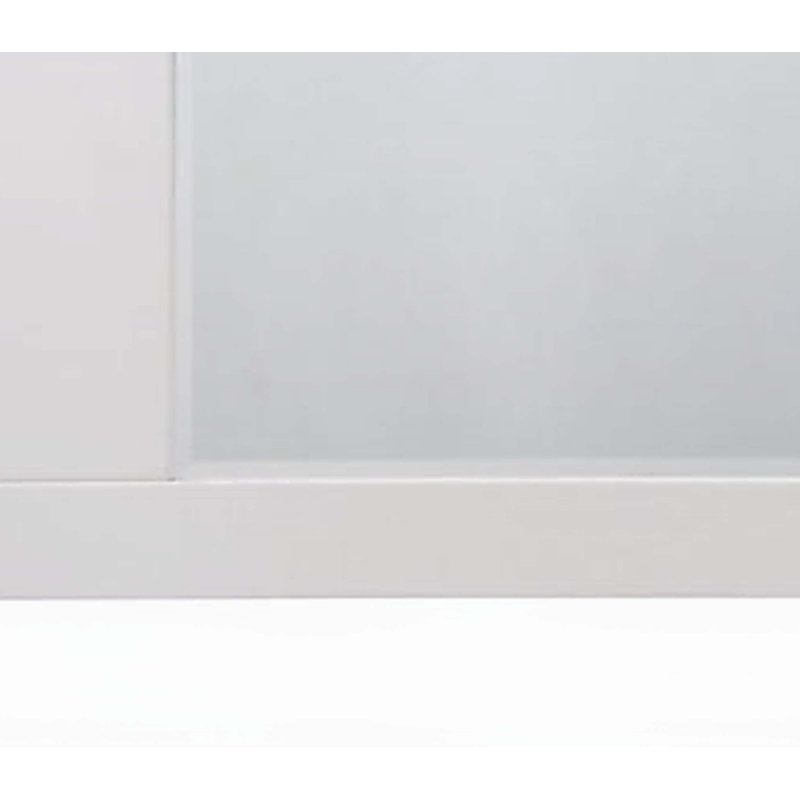 Miroir Naima II, 37 po x 46 po, Blanc brillant, Rectangulaire