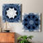 Indigo kaleidoscope I - ensemble de 2 reproductions d'art sur toile tendue-807895463
