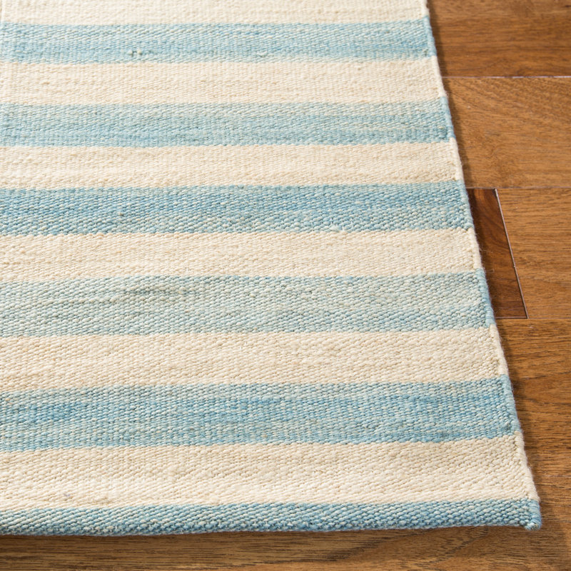 Ralph Lauren Canyon Stripe Patch Wool Striped Rug, Rectangle 6' x 9'