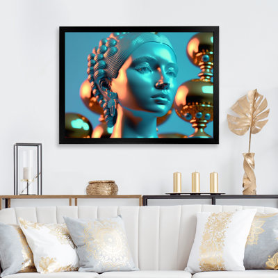 «Marble Woman surrealistic Universe III», reproduction sur toile