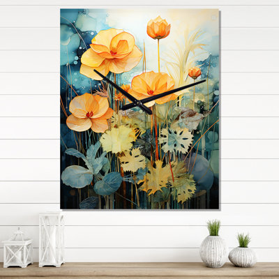 Datid - Horloges murales fleurs