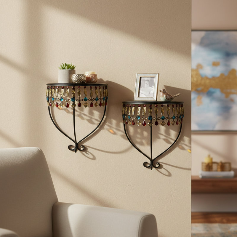 Handmade Traditional Abstract Wall Decor on Metal