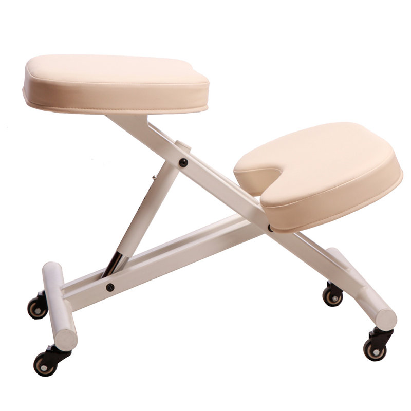 Symple Stuff Vinyl Task Chair, Cream, Ivory