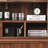 Black walnut unique design bookcase