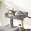 Tour d'arbre à chat à plusieurs niveaux avec condos, hamac et poteaux à griffer - Mobilier de chat robuste pour grands chats-2110547627