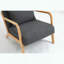 Chaise d'appoint Mid-Century moderne - Coussin à haute densité en éponge et à la taille-1579136335-1579136332