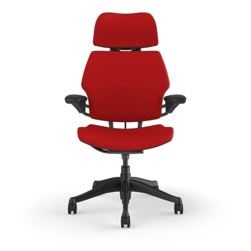 Freedom Headrest Ergonomic Task Chair - Lotus, Lucky Red