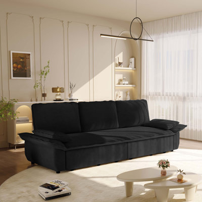 Space-Saving 3-in-1 Convertible Sleeper Sofa