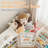 Foldable Kids Toy Storage Organizer ,With Removable Bins And 3-Tier Bookshelf For Kids Toy Storage Organizer With Drawing Board, Extra 3 Brushes-1259684849