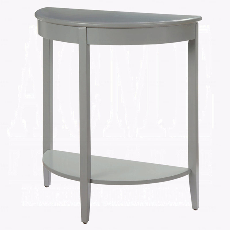 Console demi-lune grise