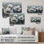 «White and Gold Daisy Symphony V» - Art mural acrylique marguerite-1564980383