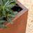 Corten Steel Series 13" H Garden Bed Square Planter-58406435