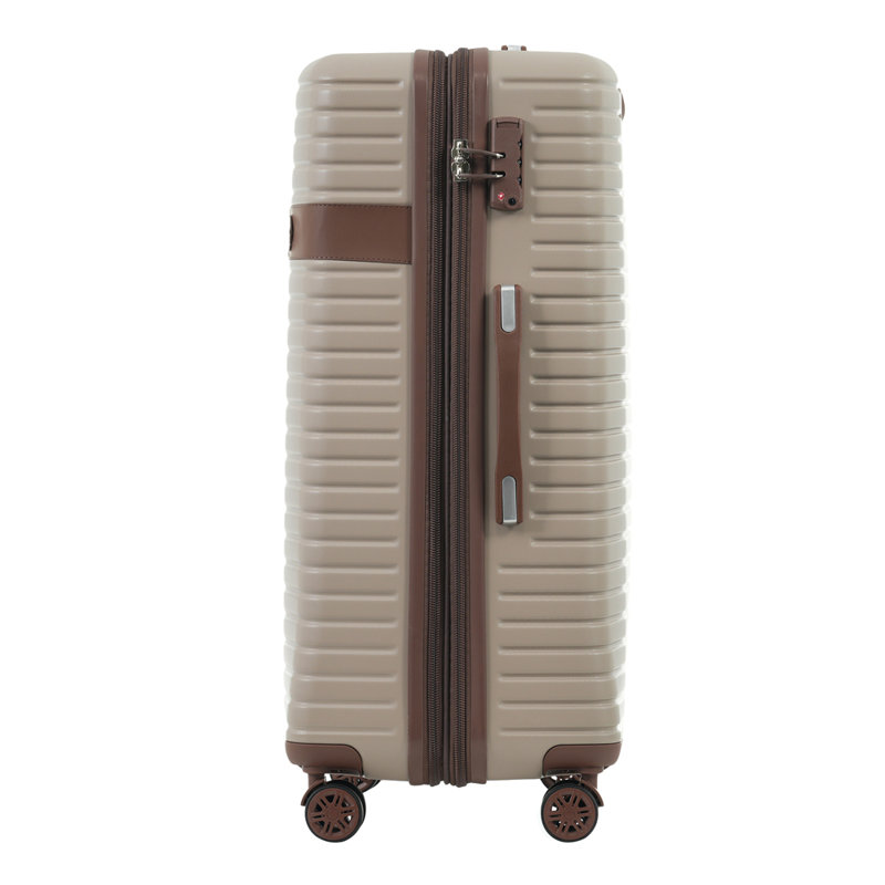 Ensemble de valises 4 pièces, valise rigide extensible en ABS avec 4 cubes de rangement, serrure TSA, roulettes pour hommes femmes (16/20/24/28)