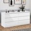 Commode élégante et fonctionnelle à 6 tiroirs pour la chambre à coucher, le salon et le couloir