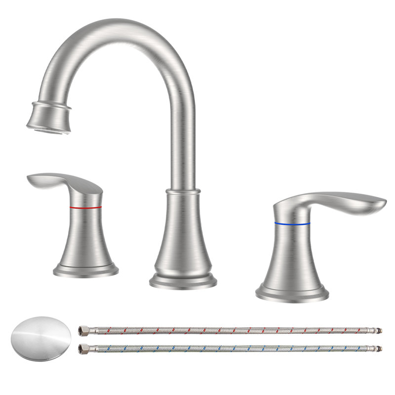 Robinet pour salle de bain, Nickel brossé