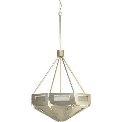 Luminaire suspendu géométrique 4 lumières Yerba