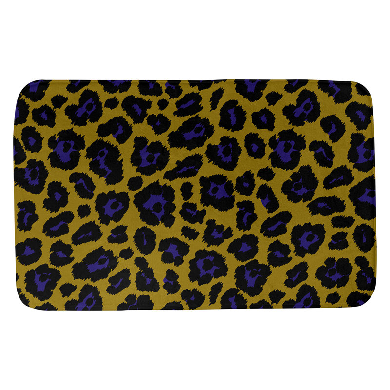 Tapis pour salle de bain Dallas, H 0,5 po x l 17 po x L 24 po, Metallic Gold/Purple/Black