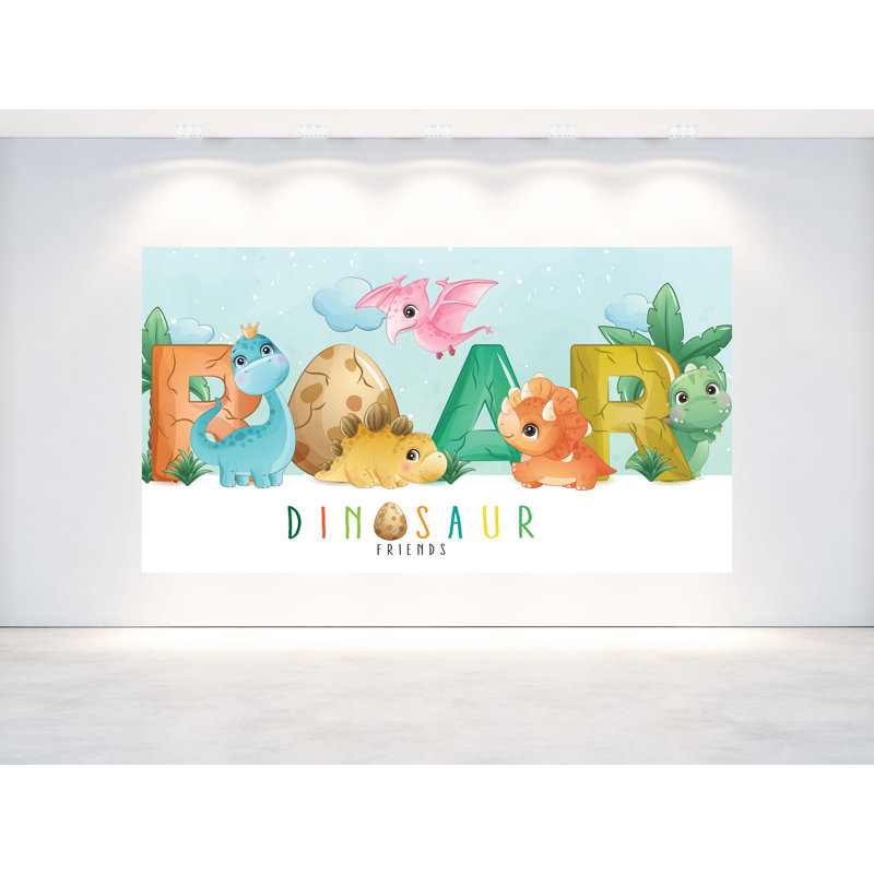 5x3FT Dino Roar Backdrop for Birthday