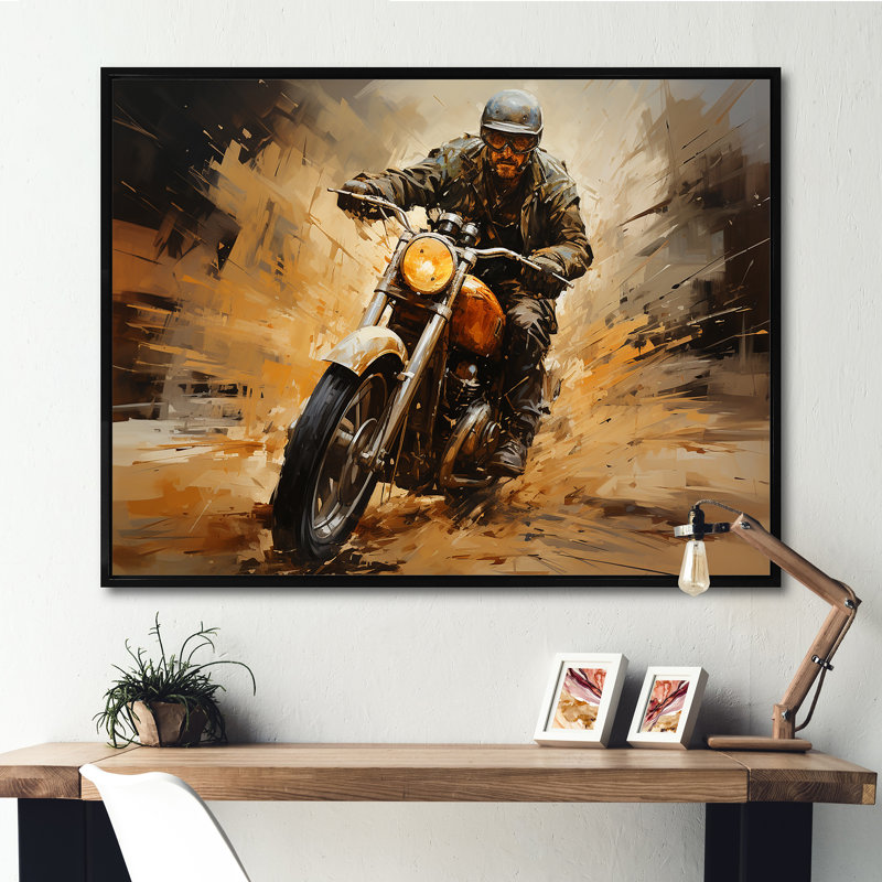 «Speedy», impression d'art mural, Cadre flottant noir, H 12 po x l 20 po x P 1 po