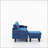 Convertible Combination Sofa Sofa L-Shaped Sofa with Storage Cabinet Footstool-1541952921