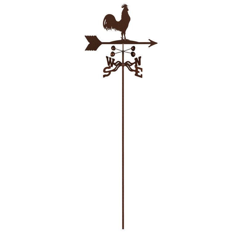 Viar 28'' H Steel Animals Weathervane, Garden Mount