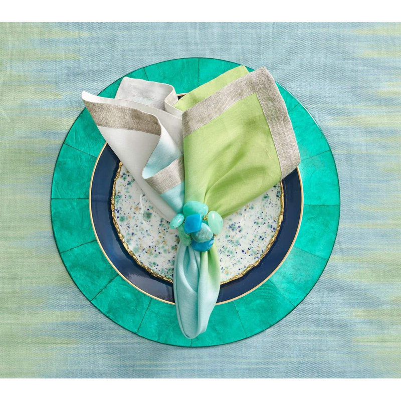 Sea Stone Napkin Ring, Pink