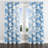 French Country Room Darkening Curtains - White Cloud Toile Grommet Curtain - 1 Panel-864754455-864754453