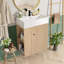 Ensemble de meuble-lavabo simple 21,6 po avec dessus en céramique Lorimar-2088653085-2088653087