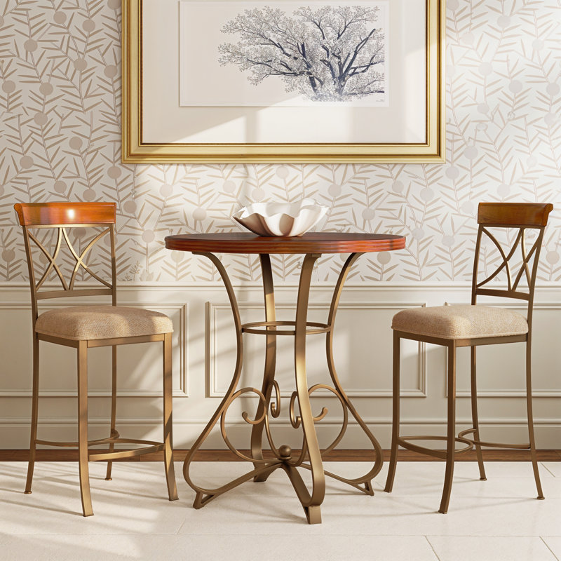 Jefferson 3 Piece 36" Round Pub Table Set