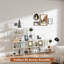 Bibliothèque de montage pliante pour le salon, 2 niveaux