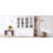 2X 75.25'' Tall Display Cabinets And Two Triangle Sided Bookshelves