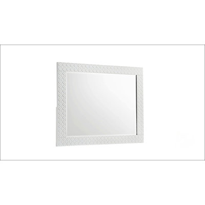 Blanca Modern Style Mirror Crafted With Premium Wood, Ideal For Elevating The Aesthetic Of Any Contemporary Interior Space.
