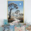 Baobab africain dans la nuit - Reproduction d'art mural arbre baobab-97170672-97170680