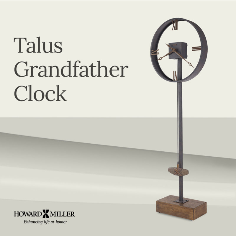76" Metal Floor Clock