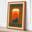 Coffee and Mountains Mid-Century - Wrapped Canvas-328583639-328583632