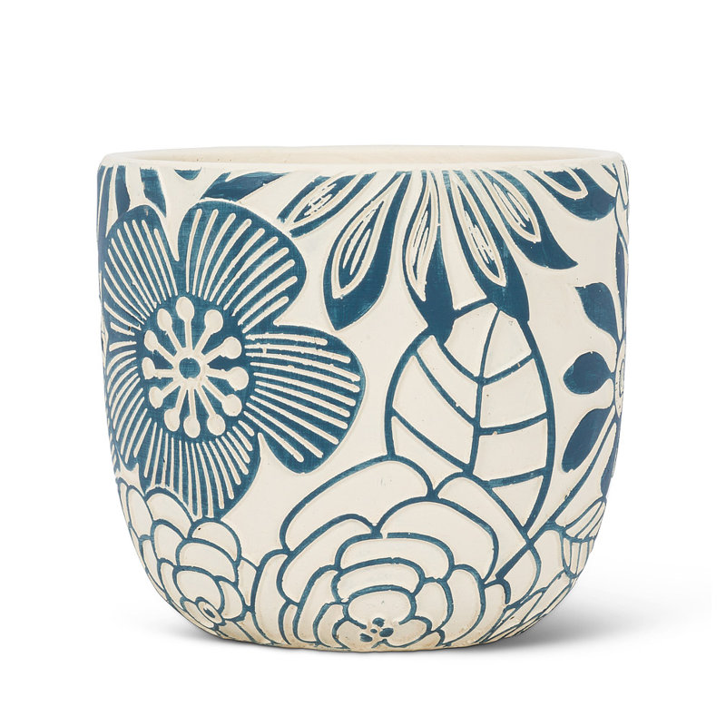 Cache-pot fleurs en béton, Grand