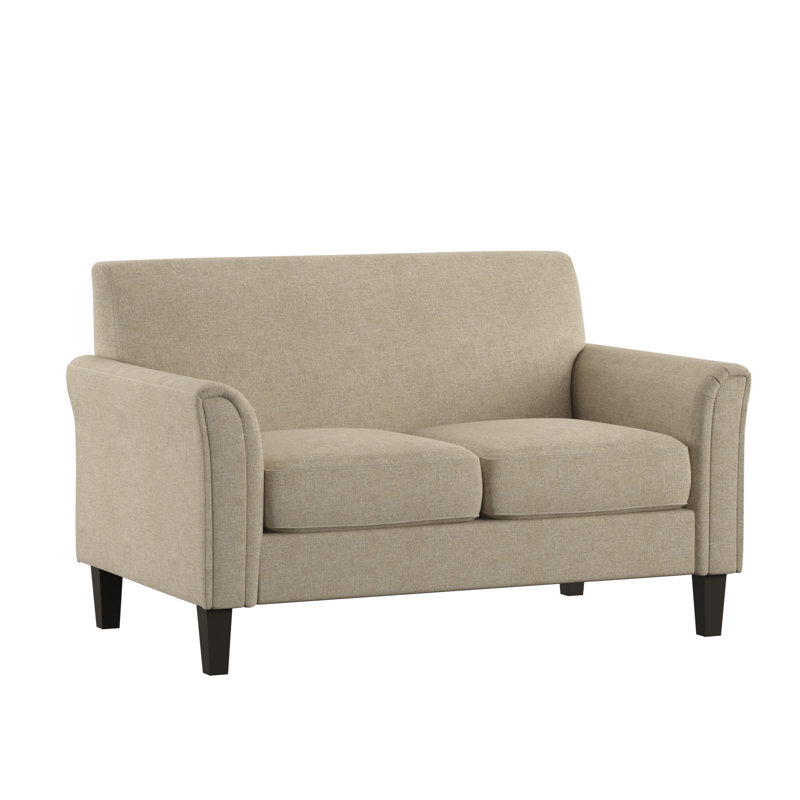 Ginnia Upholstered 55.75'' Loveseat, Beige