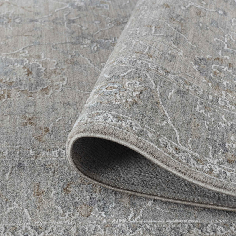 Tapis crème tissé à la machine 5 pi x 8 pi Southwestern