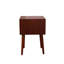 Table de chevet avec 2 tiroirs, petite table d'appoint avec rangement, noyer-644448113
