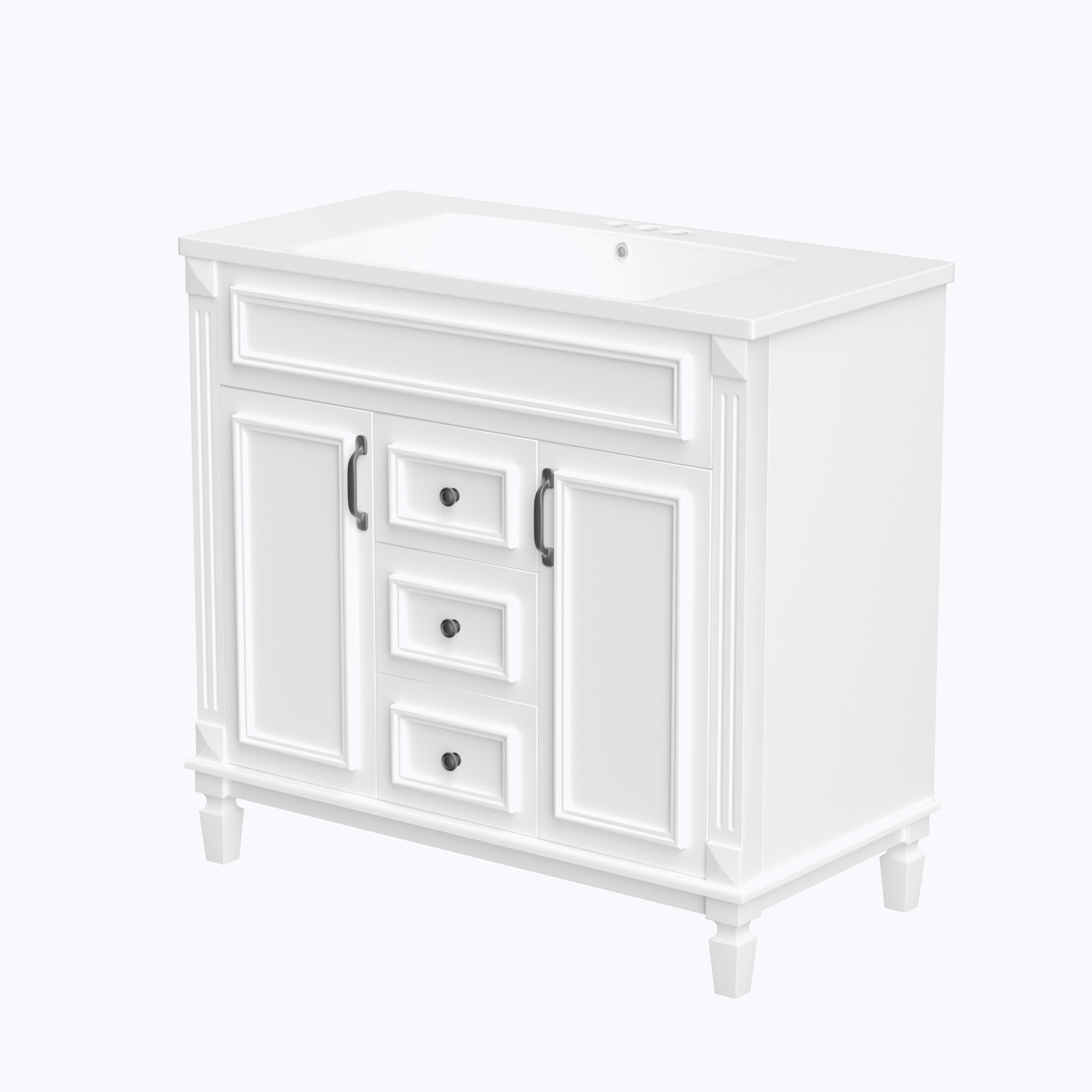 All In Furniture 35 9 Single Bathroom Vanity Base Only Wayfair