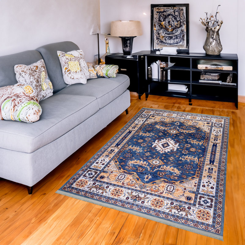 Tapis rectangulaire unique de 5 pi 3 po x 7 pi 7 po Fredericksburg