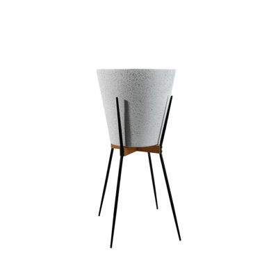 Cache pot de ciment