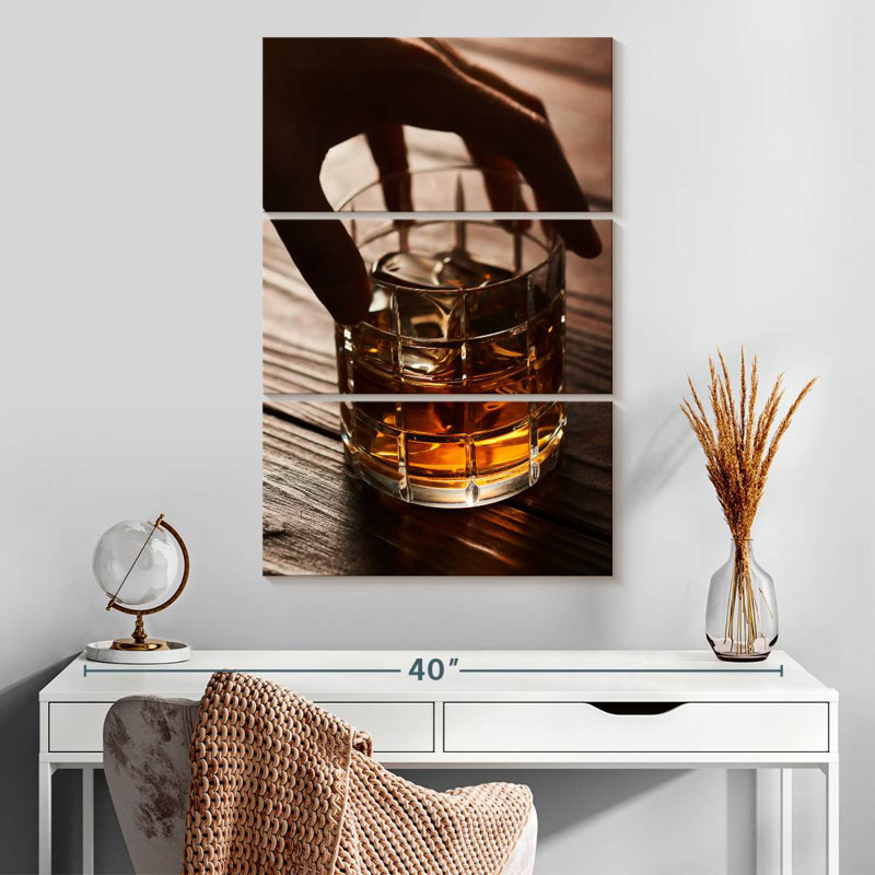 Yarlin Whiskey On The Rocks, 32" H x 20" W